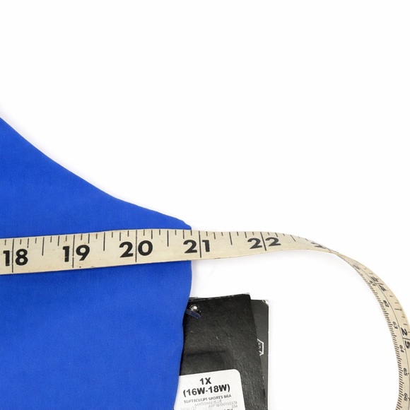 Avia blue Women's SoftSculpt Longline Sports Bra, Size 1X - Picture 4 of 6